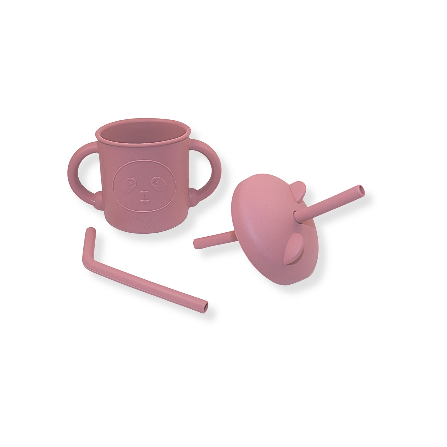 Vaso con popote little bear | Rosewood
