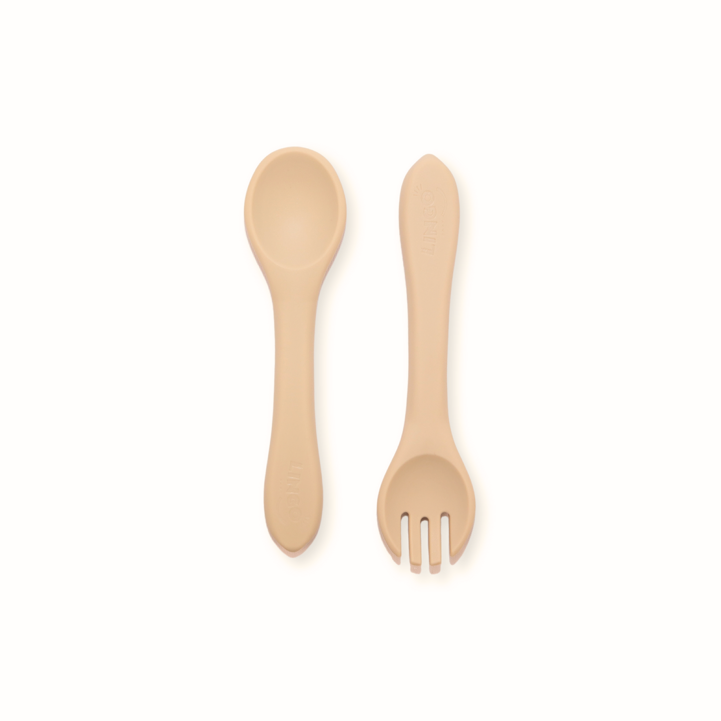 Par de cubiertos liso | Beige