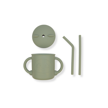 Vaso con popote little bear | Olive