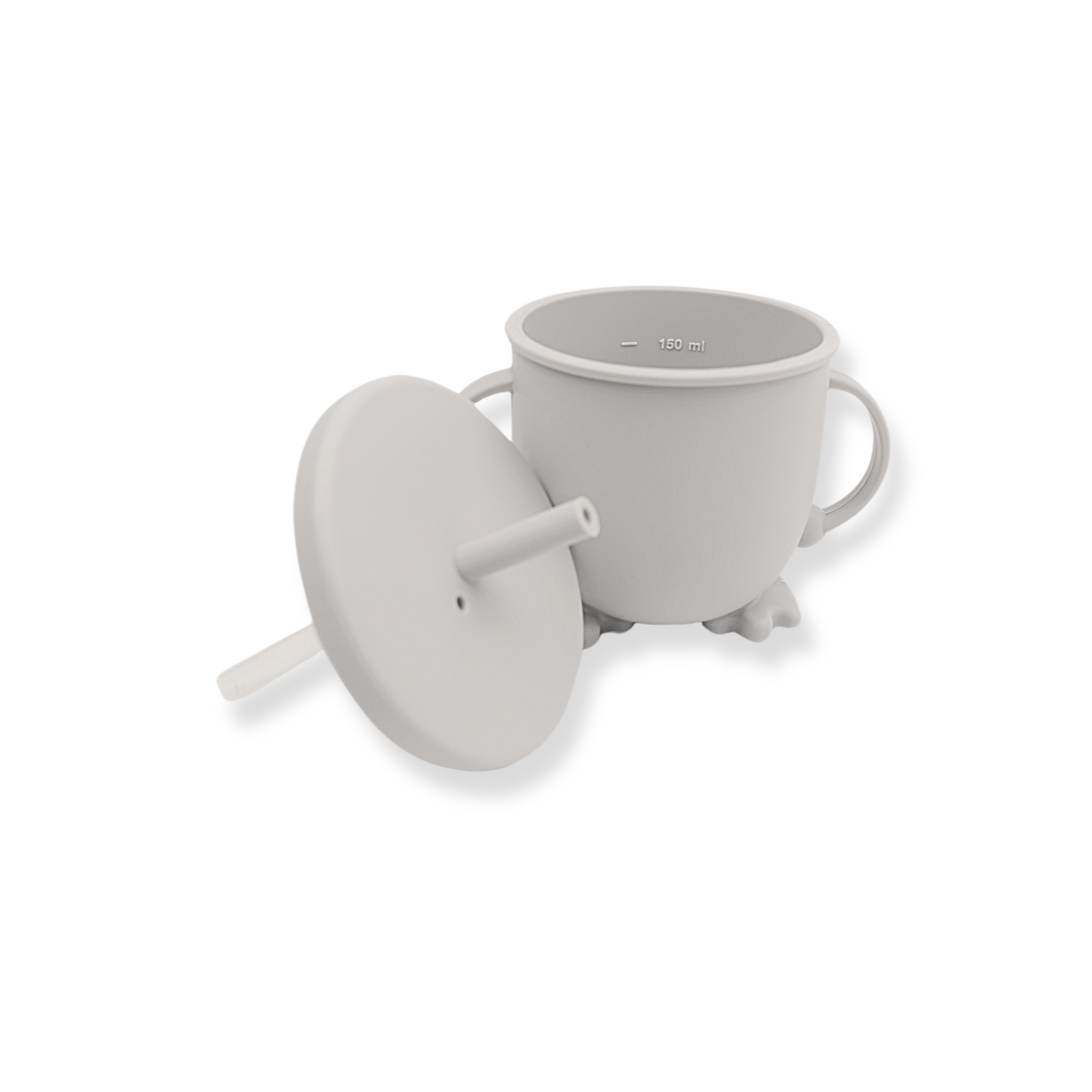 Taza con popote duck | Light grey