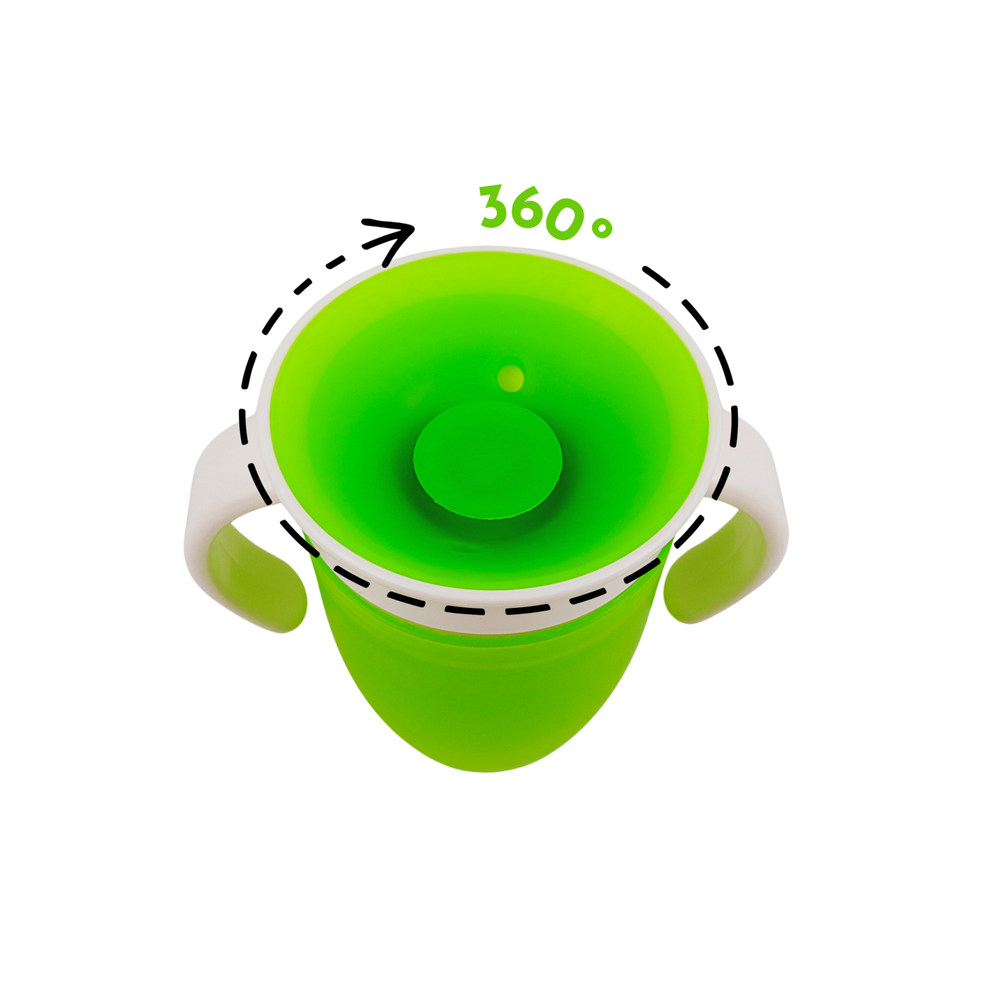 Vaso entrenador 360º | Electric green
