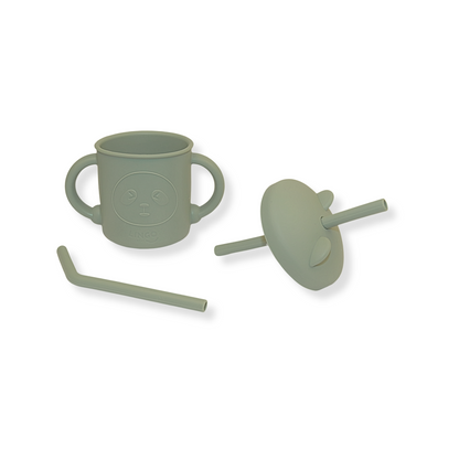 Vaso con popote little bear | Olive