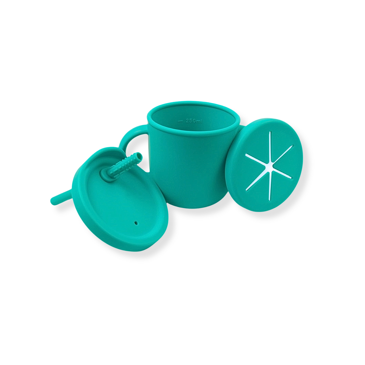 Vaso 3 en 1 (snack + popote sensorial) | Jade