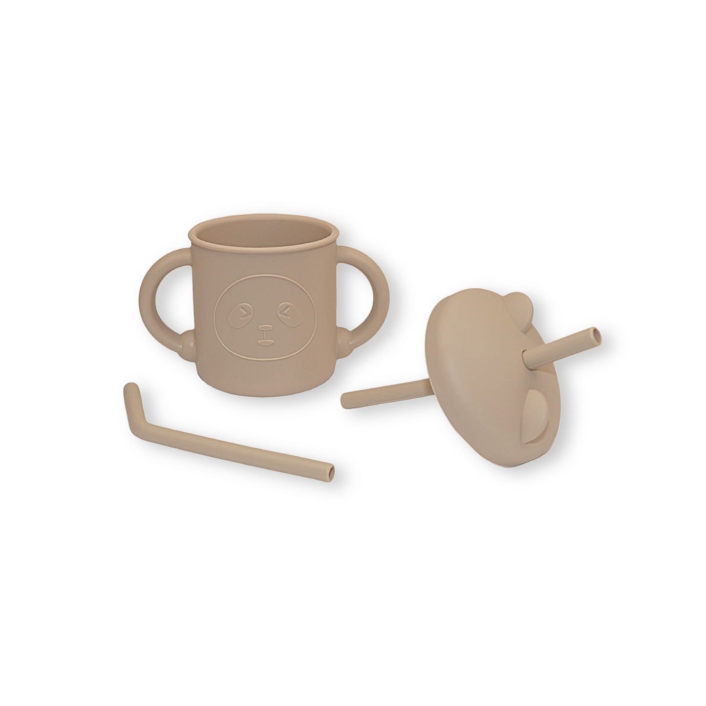 Vaso con popote little bear | Capuccino