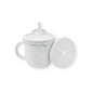 Vaso 3 en 1 (snack + popote sensorial) | Marmol
