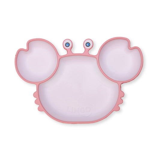 Plato divisiones crab | Coral pink