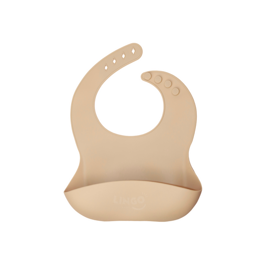 Babero de silicon | Beige